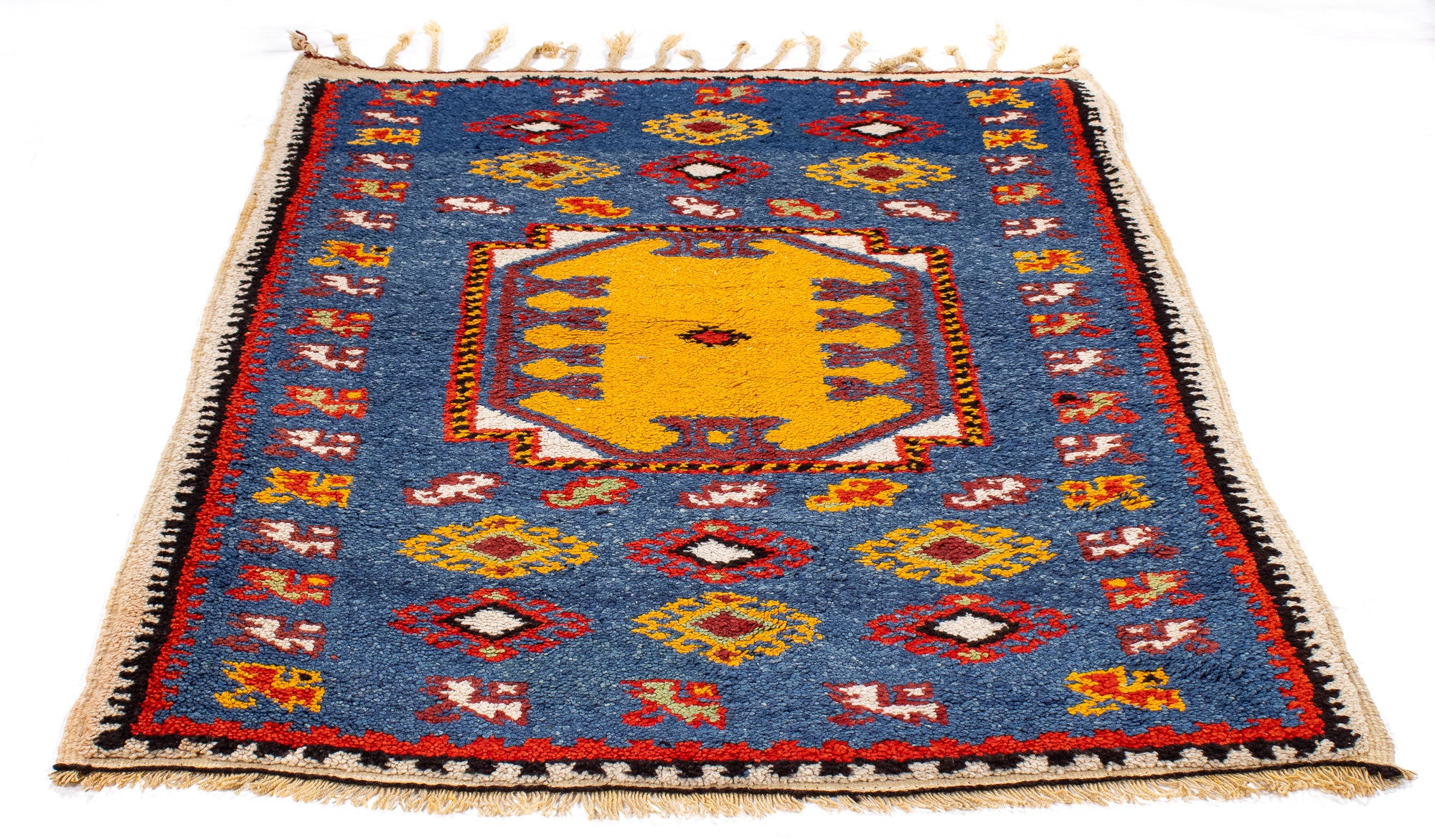 Tribal Moroccan Rug Rug <br> 3'4' x 4'8'