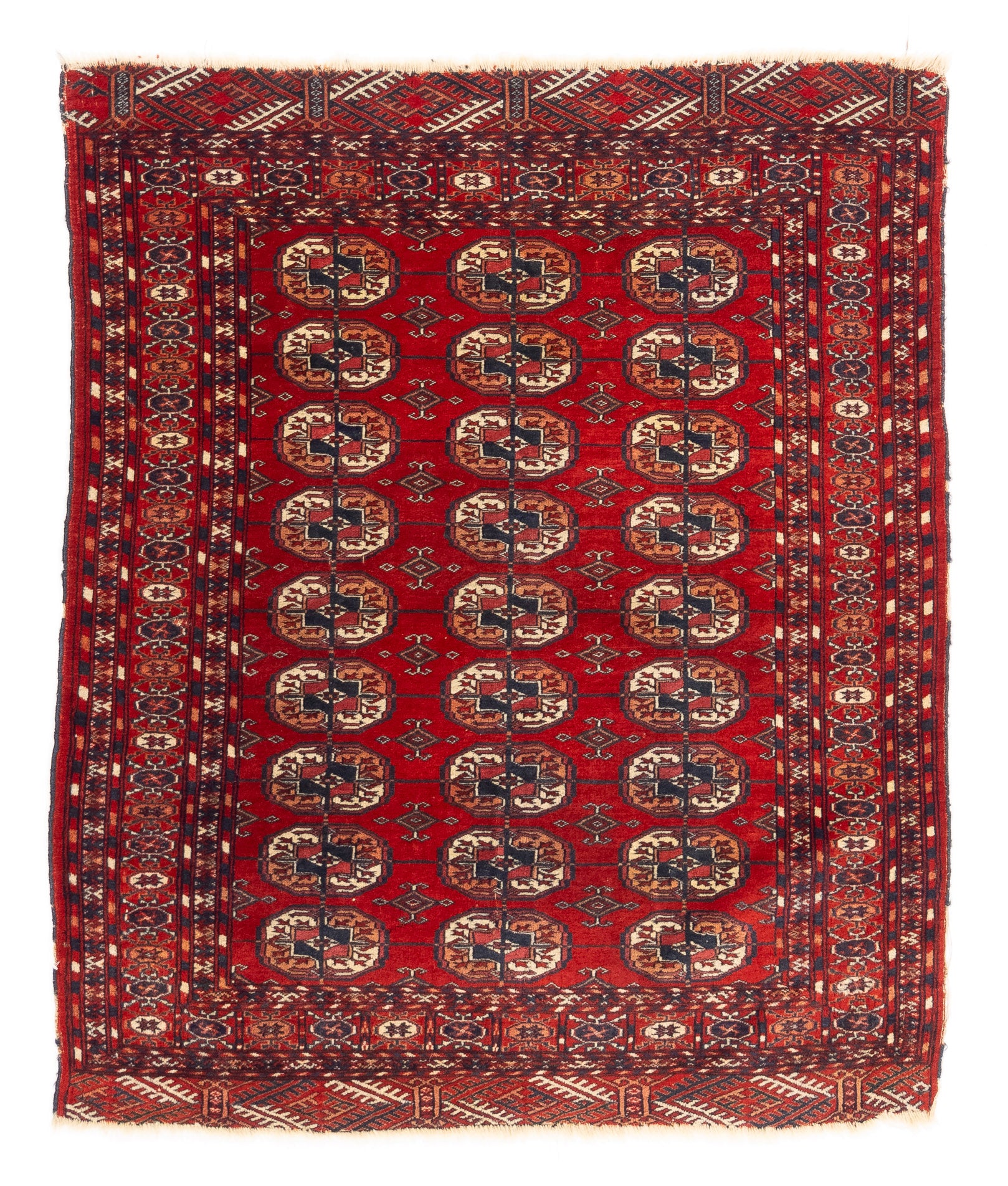 Vintage Turkoman Rug 4'0 x 5'0