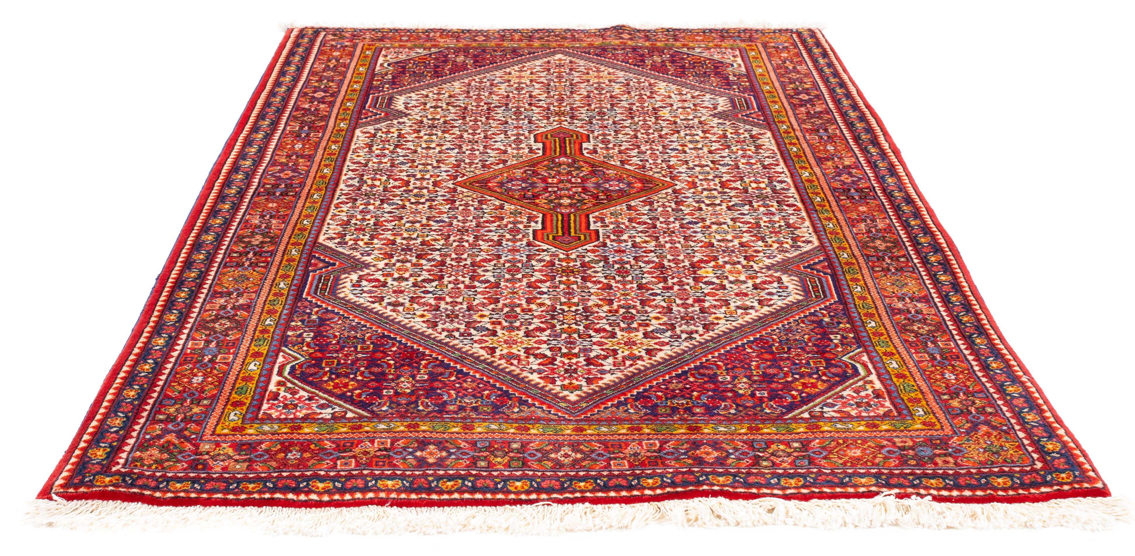 Traditional Persian Jozan Sarouk Rug <br> 3'6 x 5'5