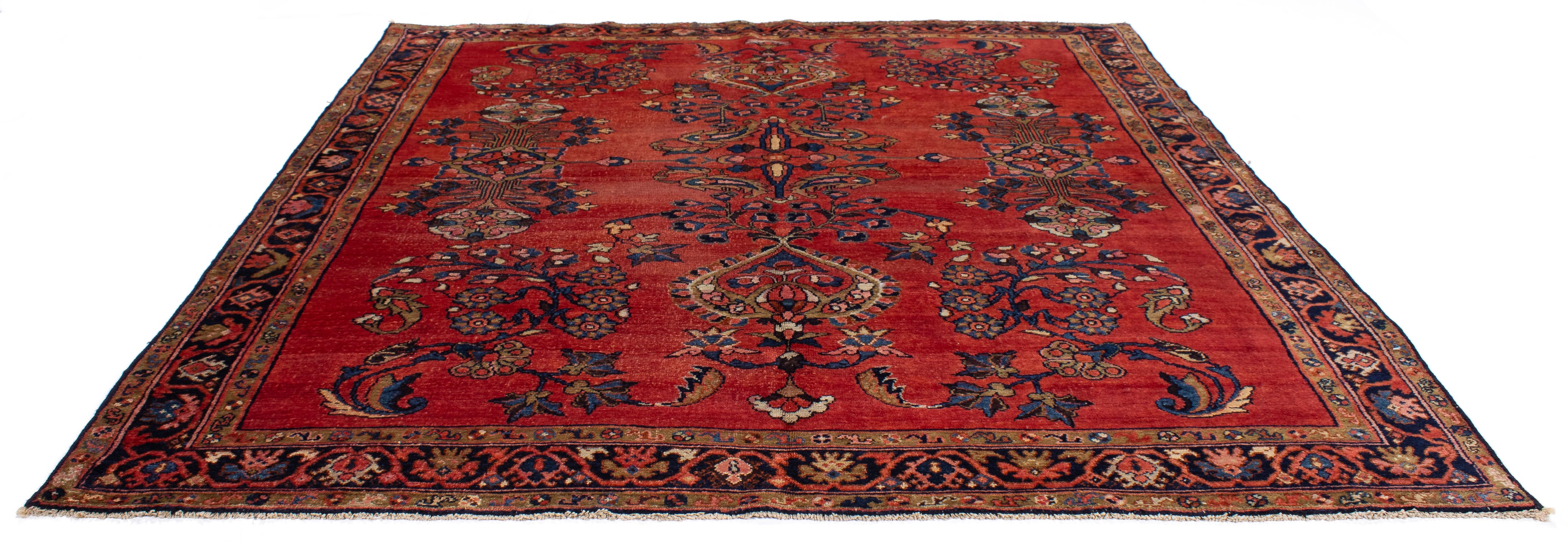 Antique Persian Lillihan Rug <br> 5'6 x 6'1