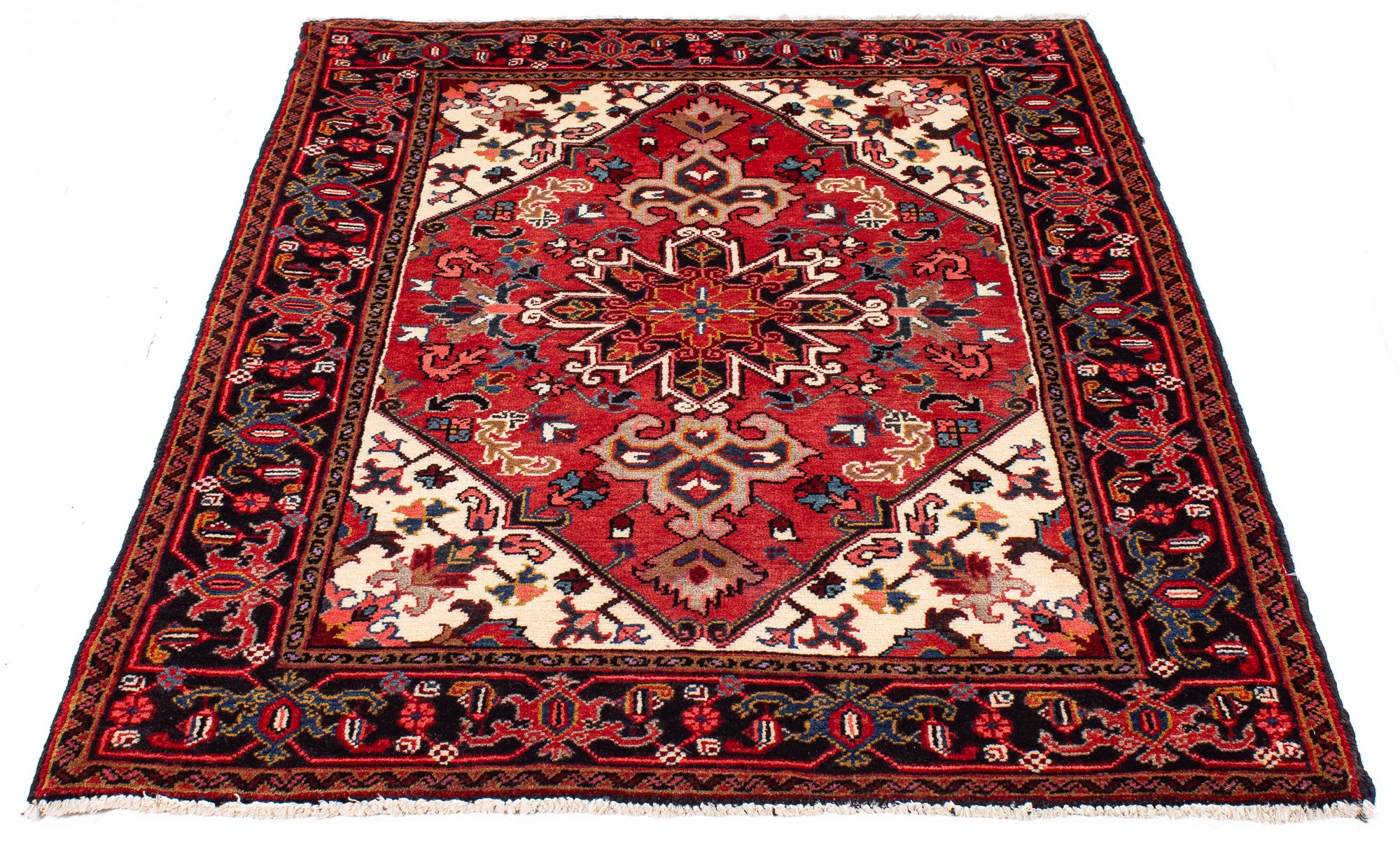 Traditional Persia Heriz Rug <br> 3'2' x 4'7'