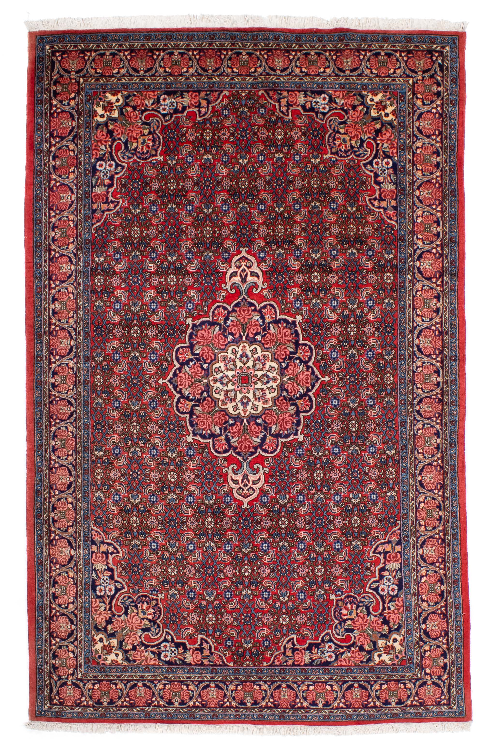 Persian Bidjar Rug <br> 4'6 x 7'2