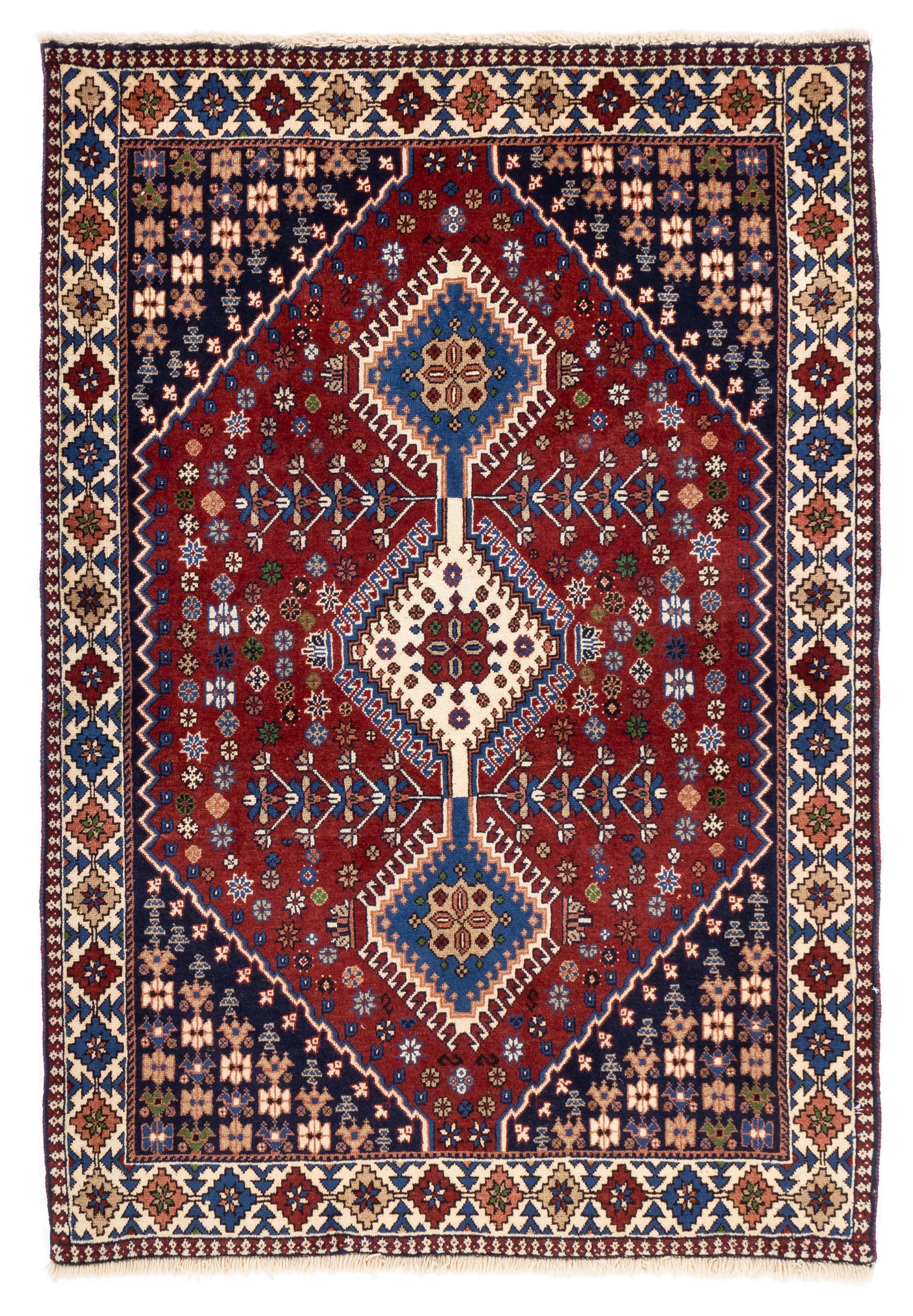 Tribal Persian Yalameh Rug <br> 3'6 x 5'0
