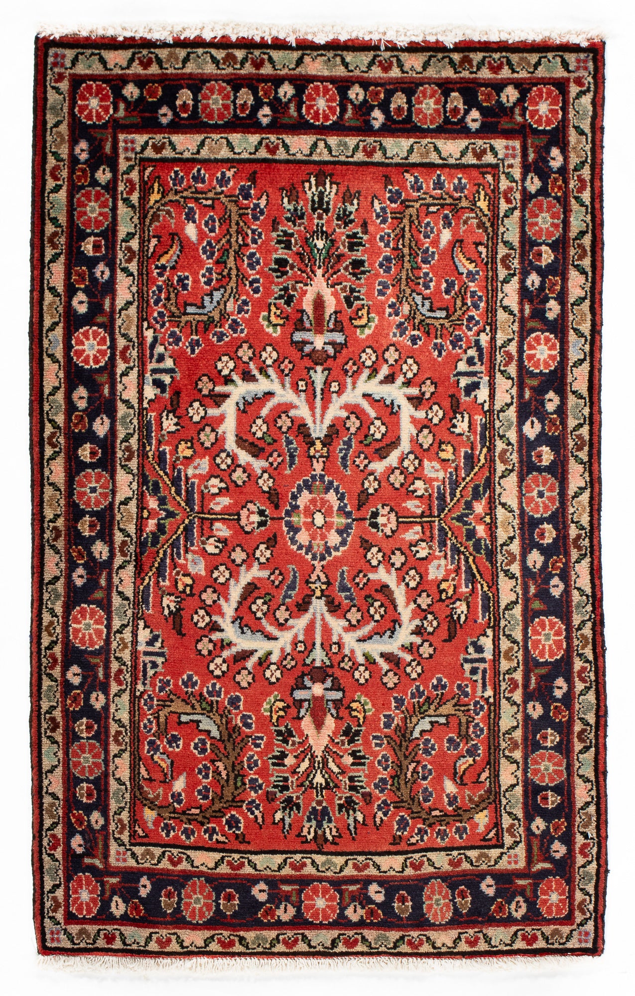 Traditional Persian Hamadan Rug <br> 2'9 x 4'3