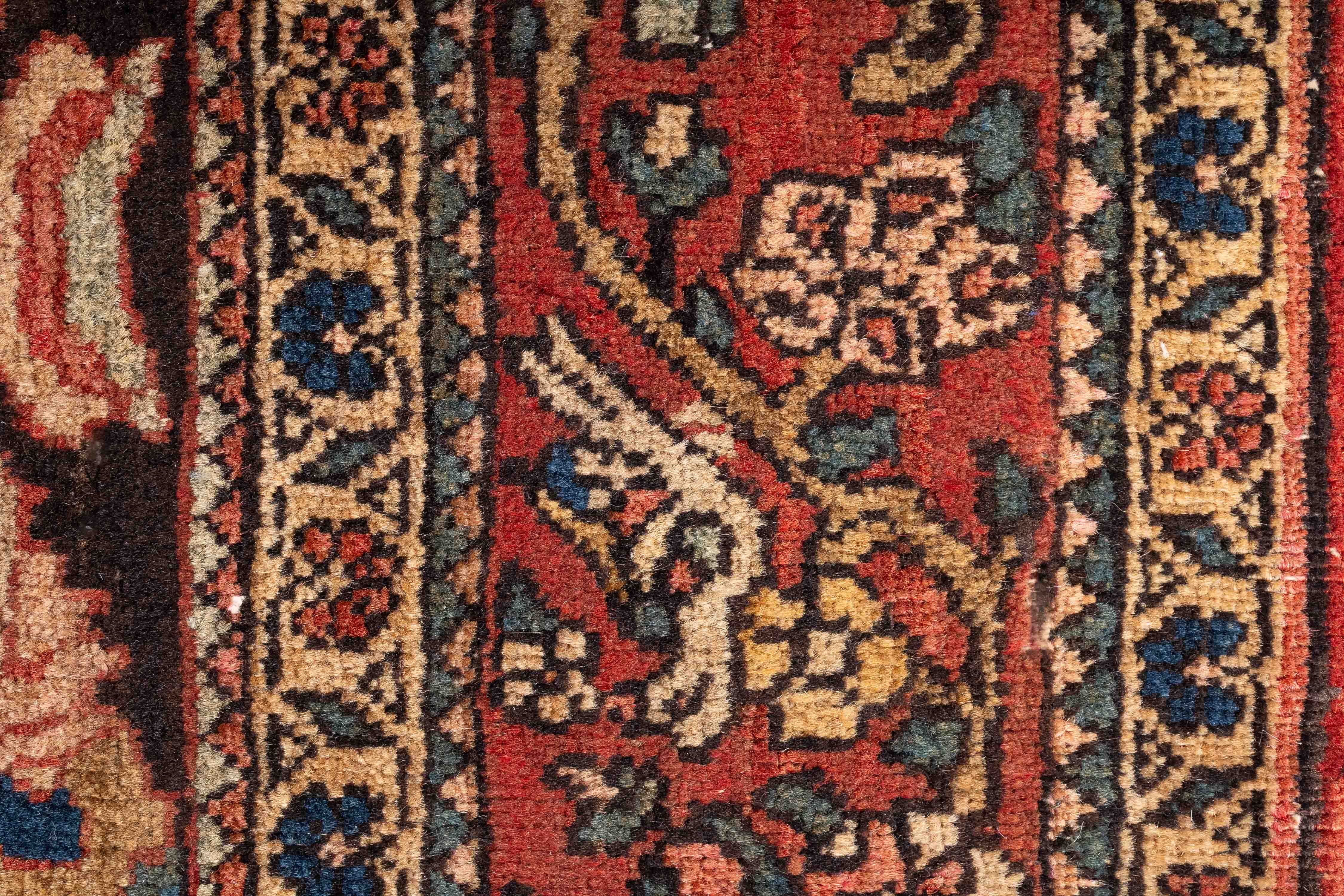 Vintage Persian Bidjar Rug <br> 4'4 x 7'0