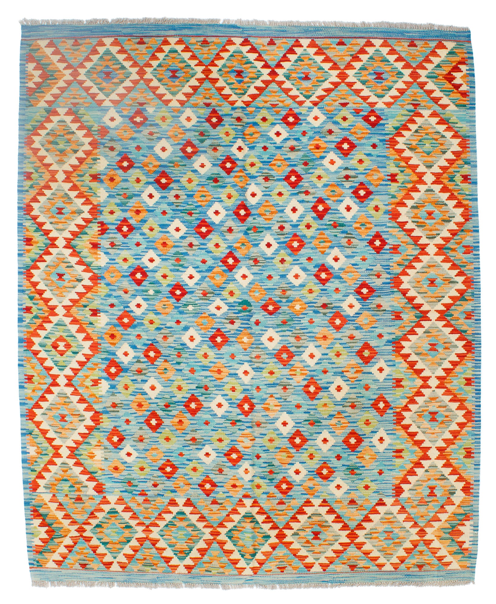 Colorful Pak Kilim Rug <br> 5'5 x 6'5
