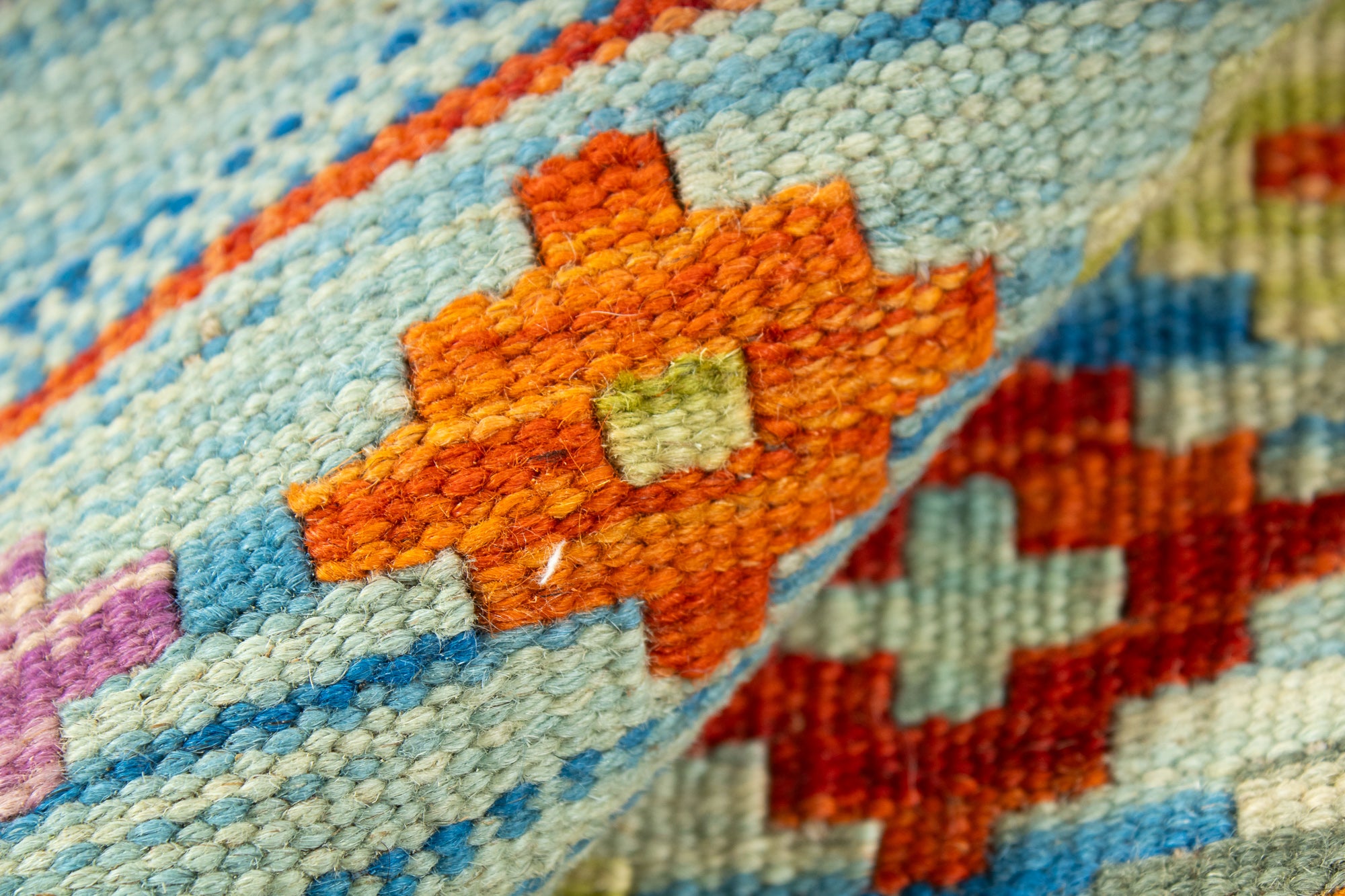 Colorful Pak Kilim Rug <br> 5'7 x 6'7