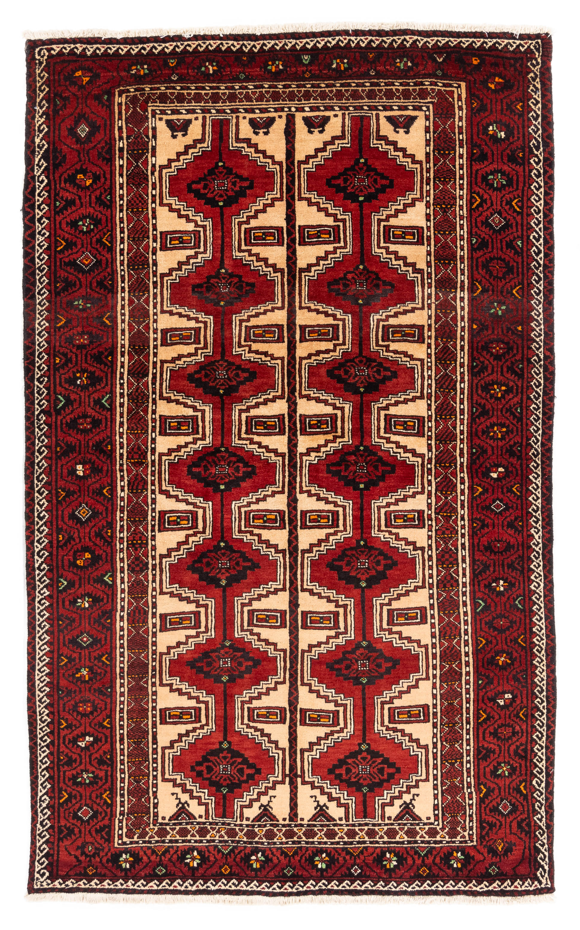 Authentic Handwoven Persian Balouch Rug <br> 4'5 x 7'3