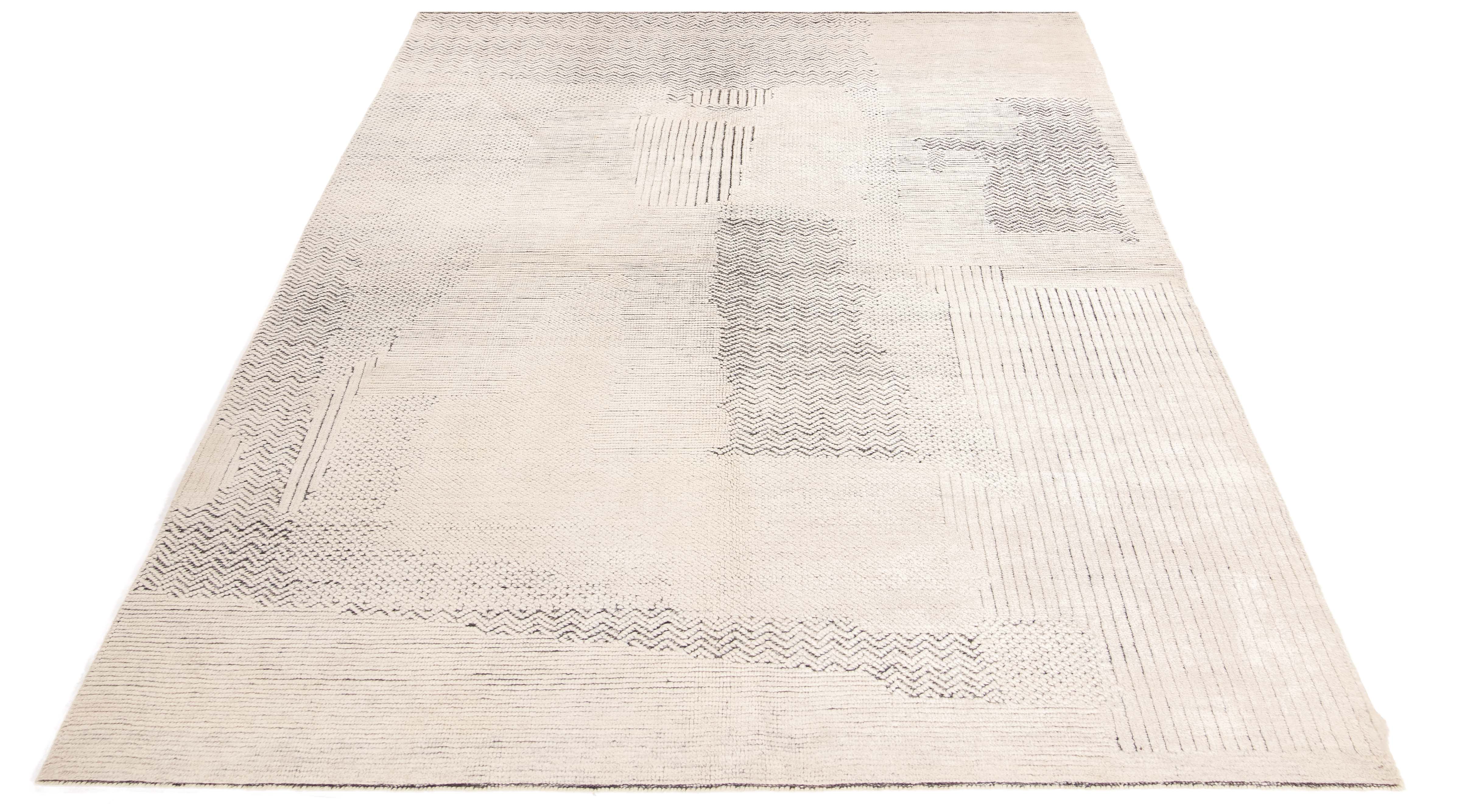 New Indian Nordic Collection Rug <br> 6'1 x 9'1