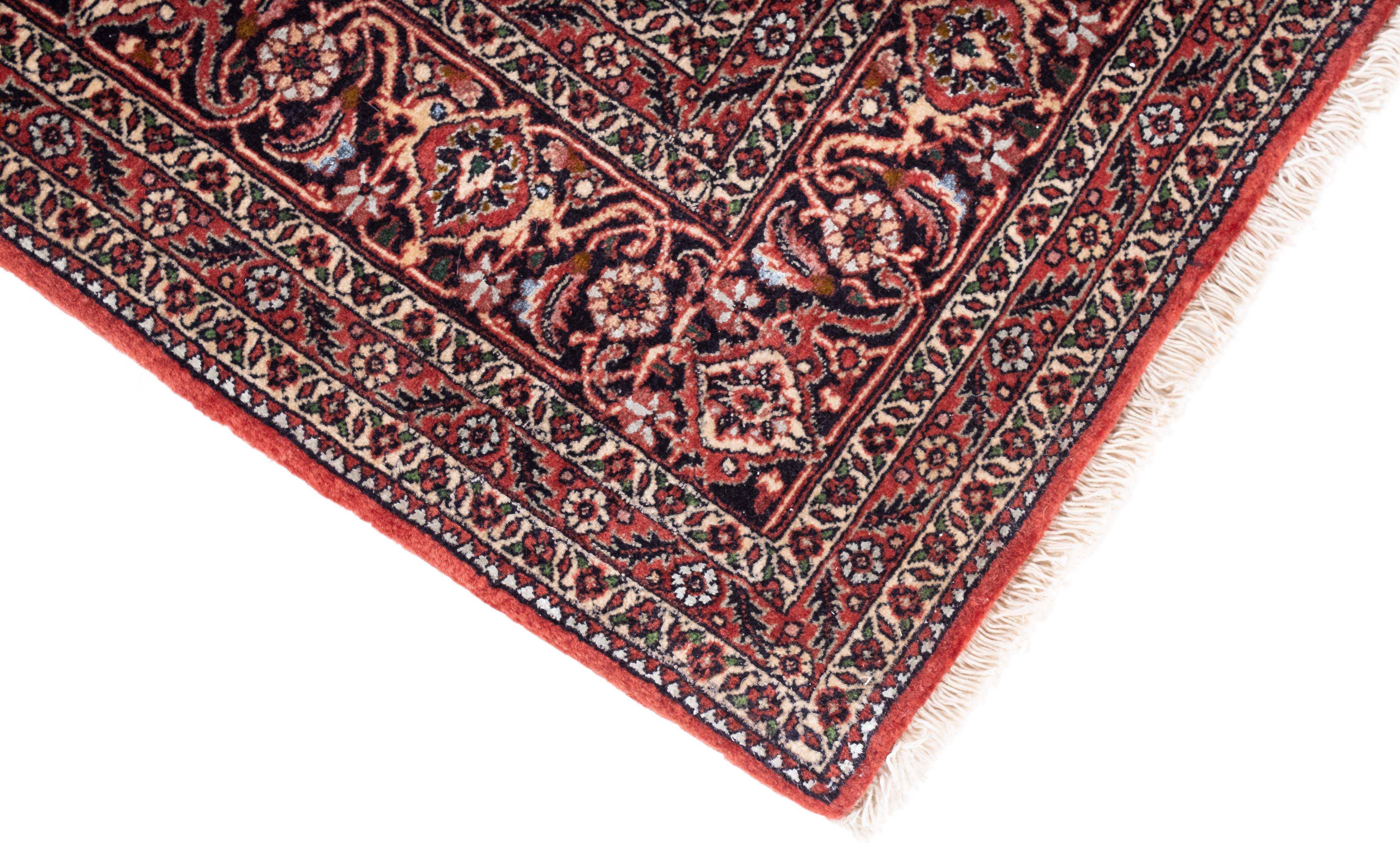 Vintage Persian Bidjar Rug <br> 4'7 x 6'9