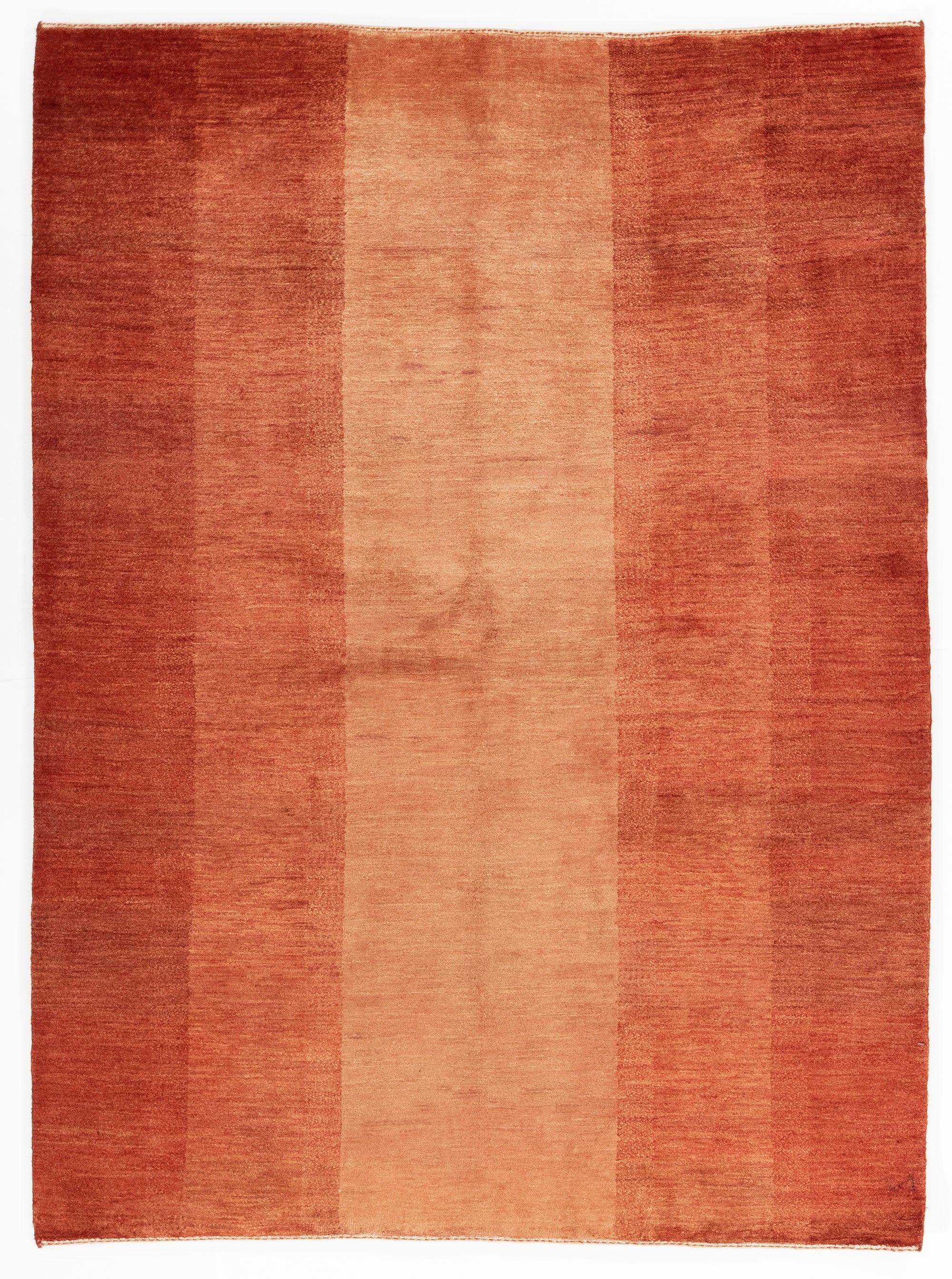 Modern Red Persian Gabbeh Rug <br> 4'10 x 6'6