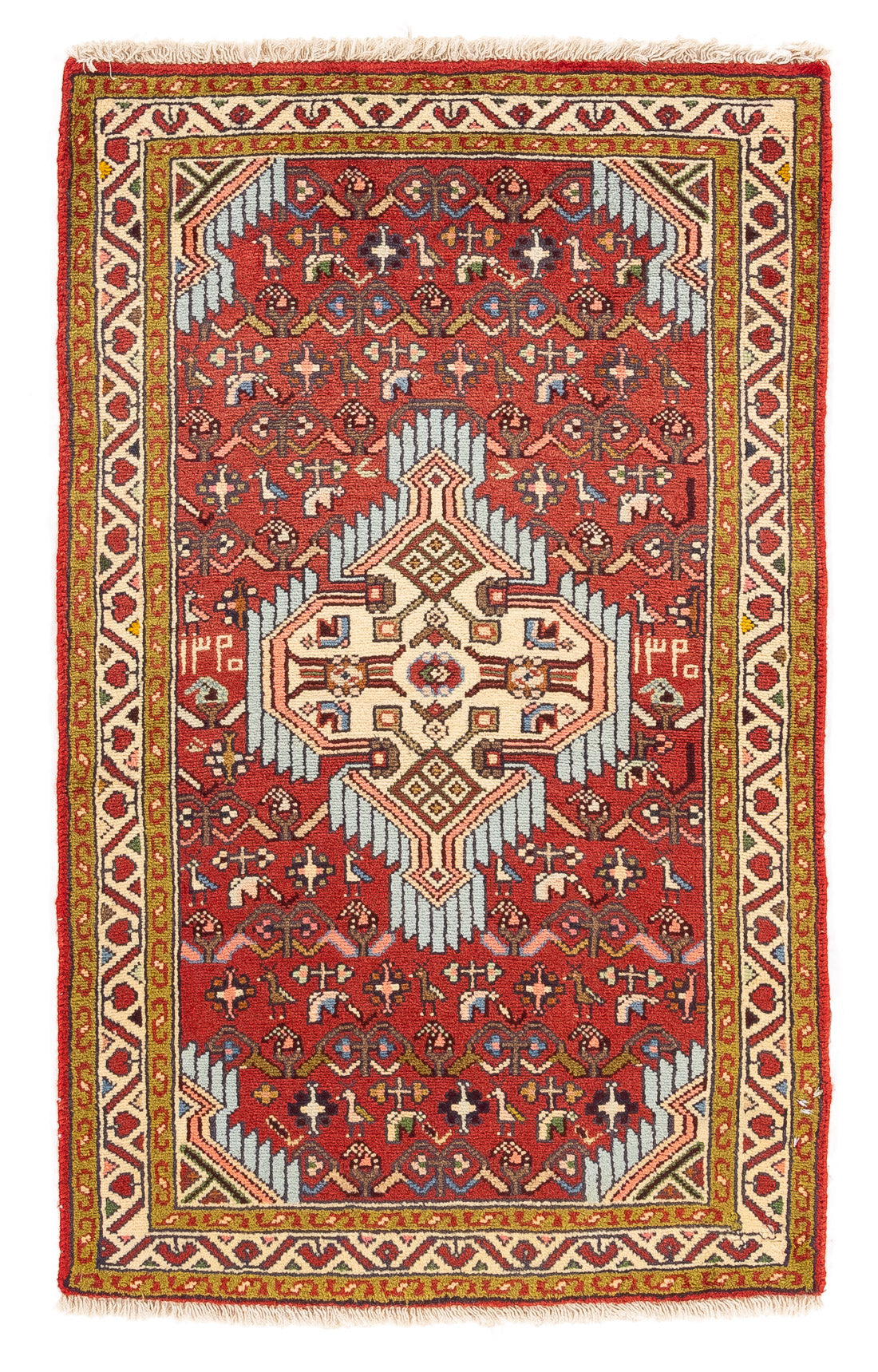 Traditional Persian Hamadan Rug <br> 2'6 x 4'0