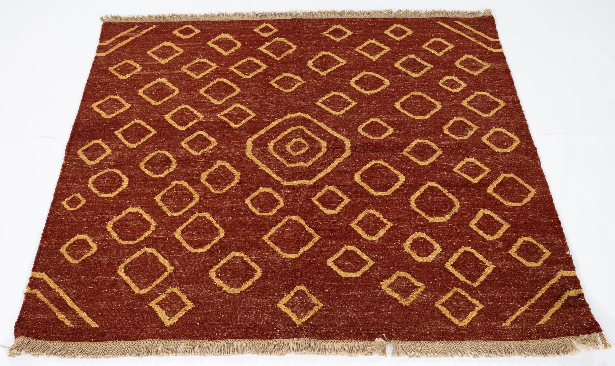 New Indian Contemporary Design Rug <br> 3'11 x 4'3