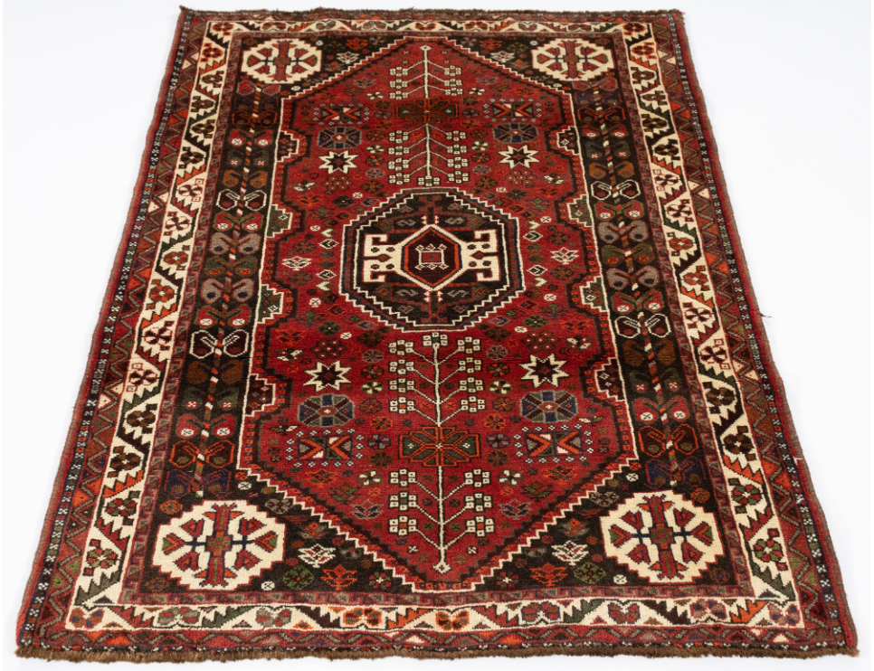 Persian Gabbeh Qashqai-Design Rug <br> 3'5 × 5'0