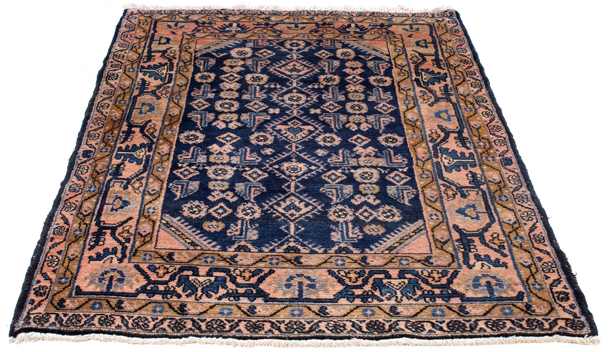 Antique Persia Hamadan Rug <br> 3'8' x 5'10'