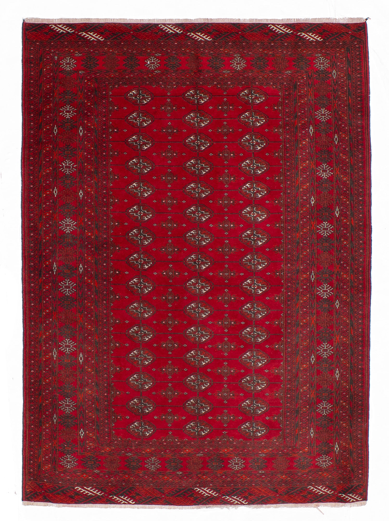 Persian Turkeman Rug <br> 4'1' x 5'8'