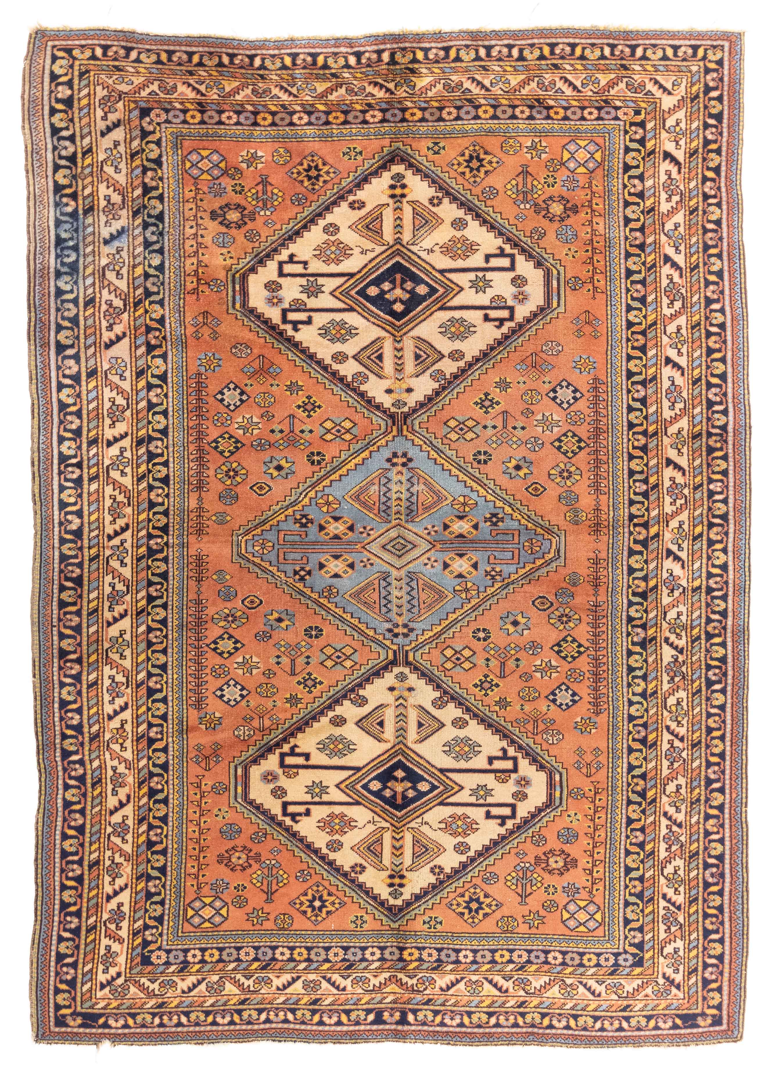 Vintage Anatolian Rug  <br> 6'4 x 9'0