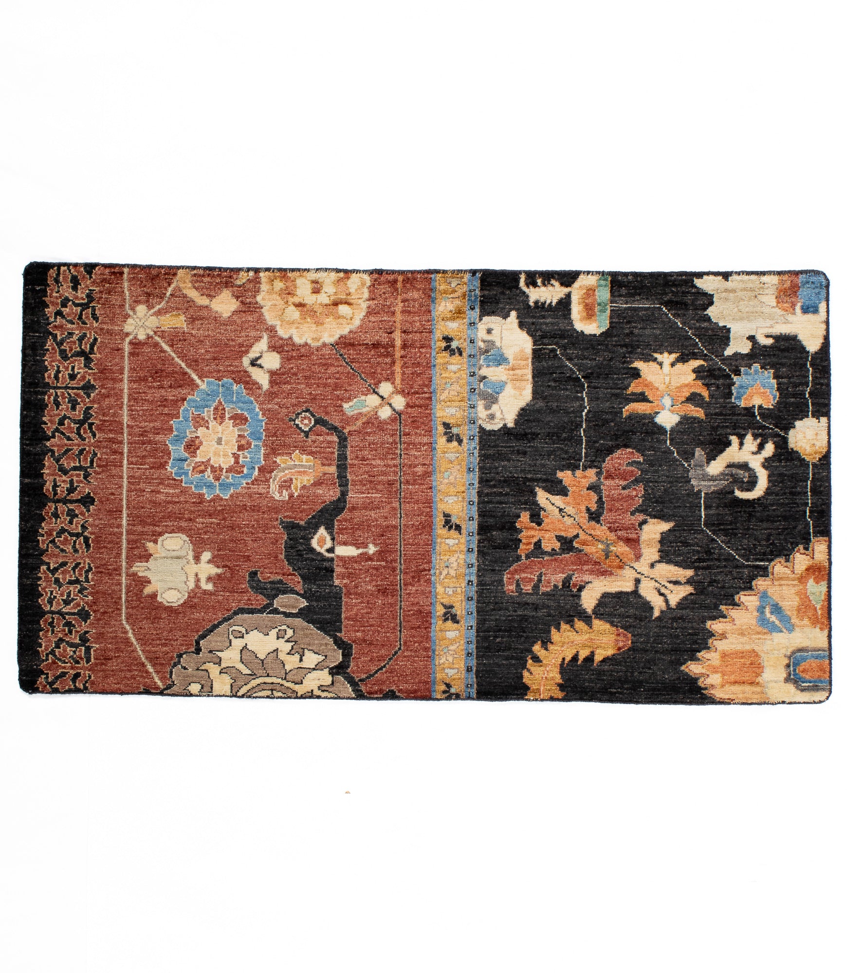 Afghanistan Pictorial Accent Rug <br> 2'1 x 3'11