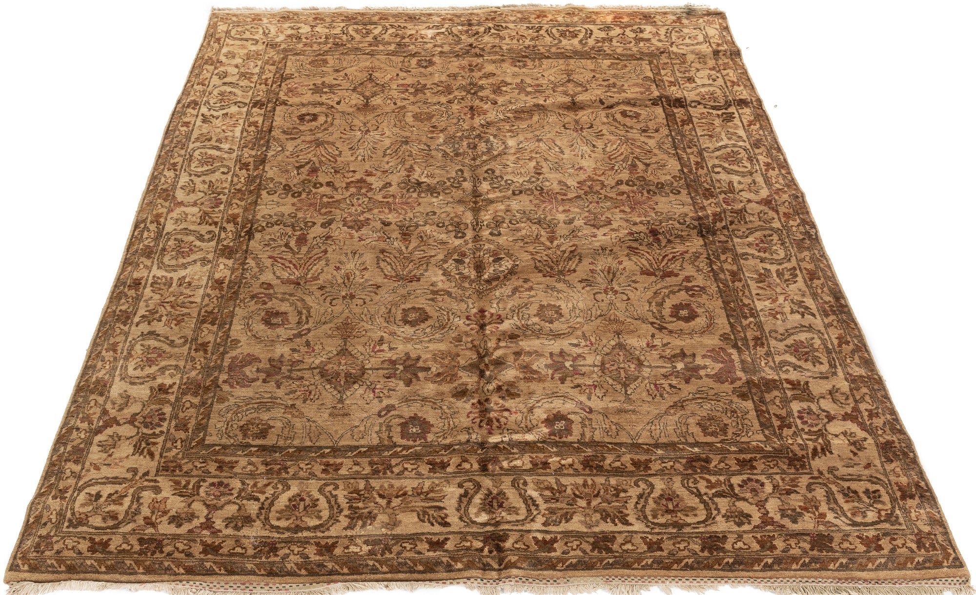 New Transitional Room Size Wool Rug Hand-Woven with a Cotton Foundation Rug <br> 8'3 x 10'0
