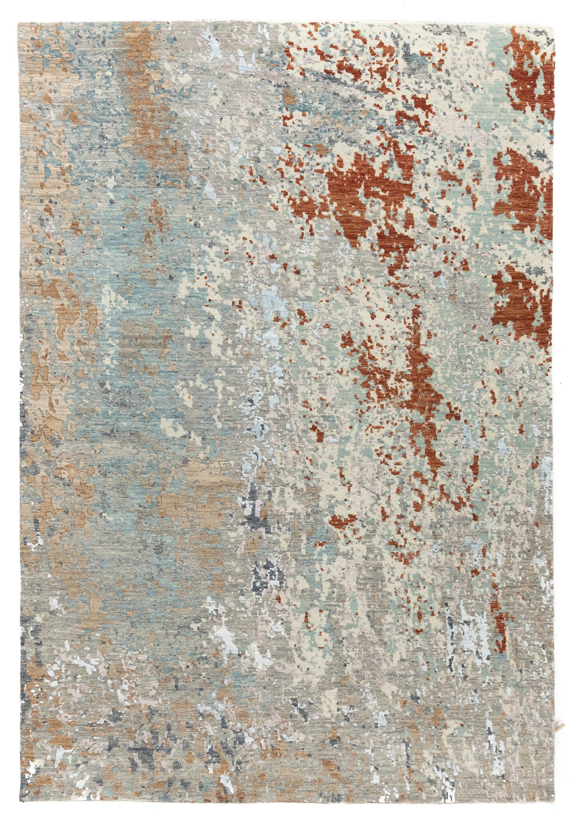 New Indian Contemporary Design Rug <br> 6'1 x 8'10
