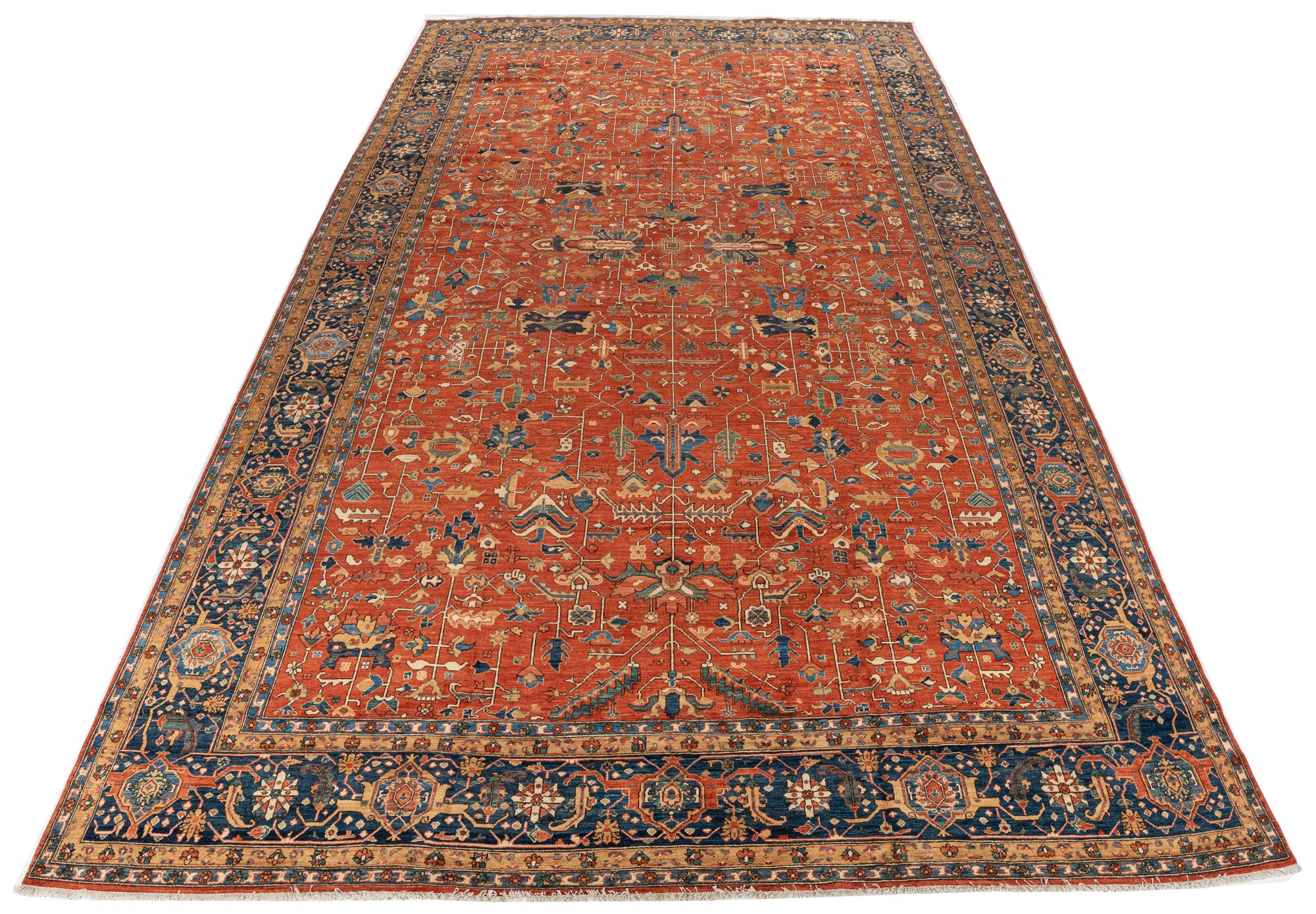 New Pak Heriz Serapi Carpet <br> 11'10 x 19'10