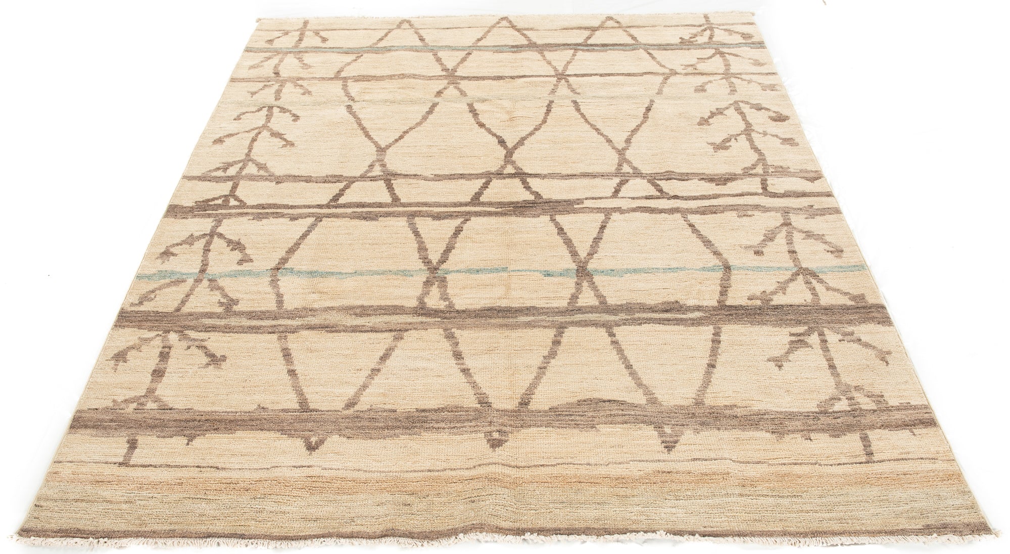 New Pak Moroccan-style Small Carpet <br> 7'8 x 9'5