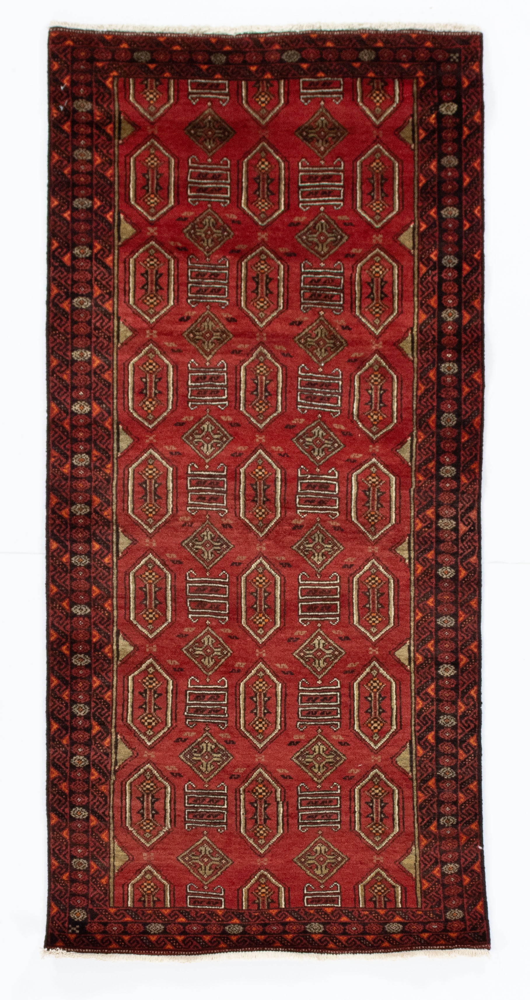 New Persian Balouch Rug <br> 3' 3 x 6' 10