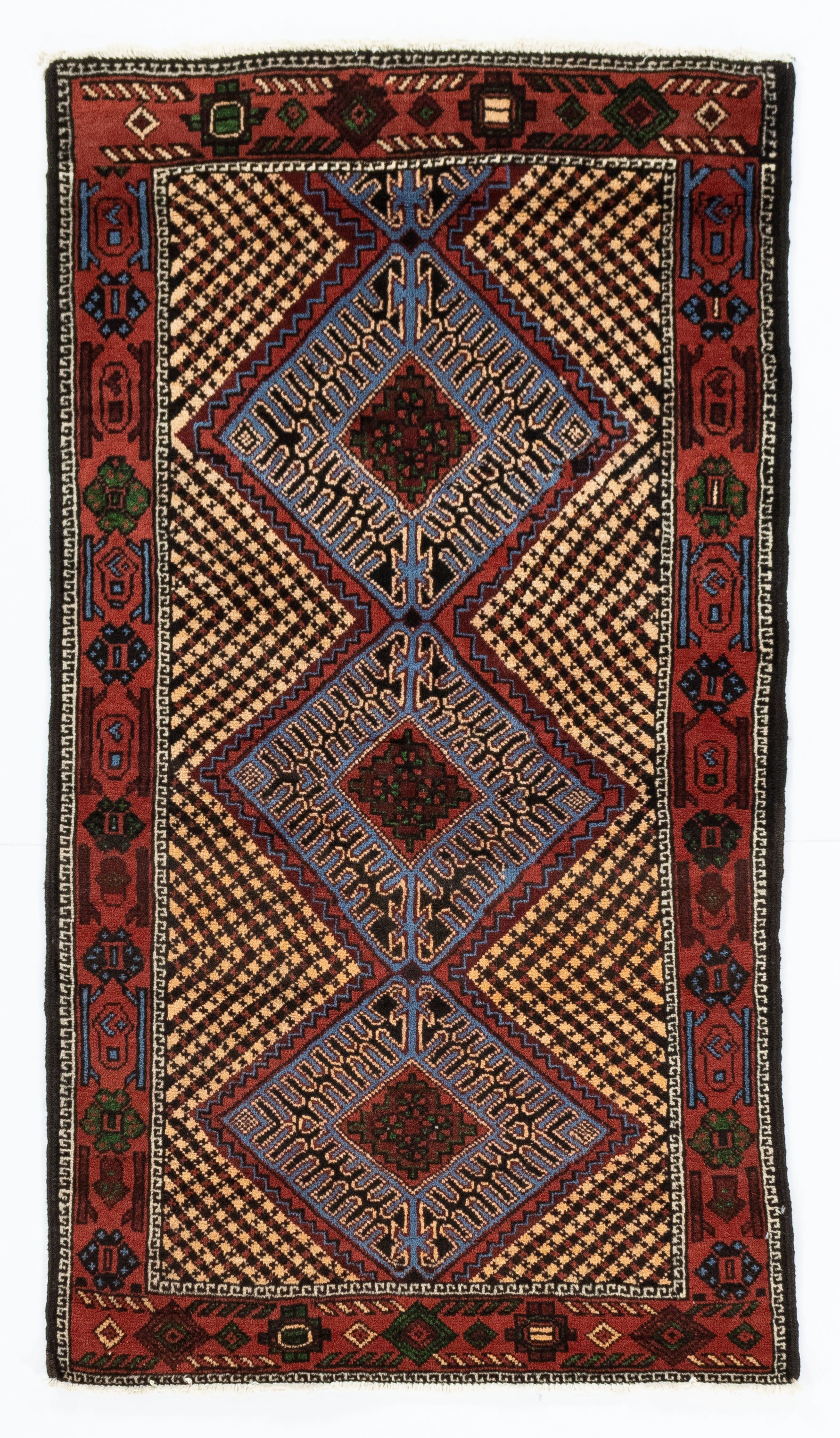New Persian Balouch Rug <br> 3' 5 x 6' 0