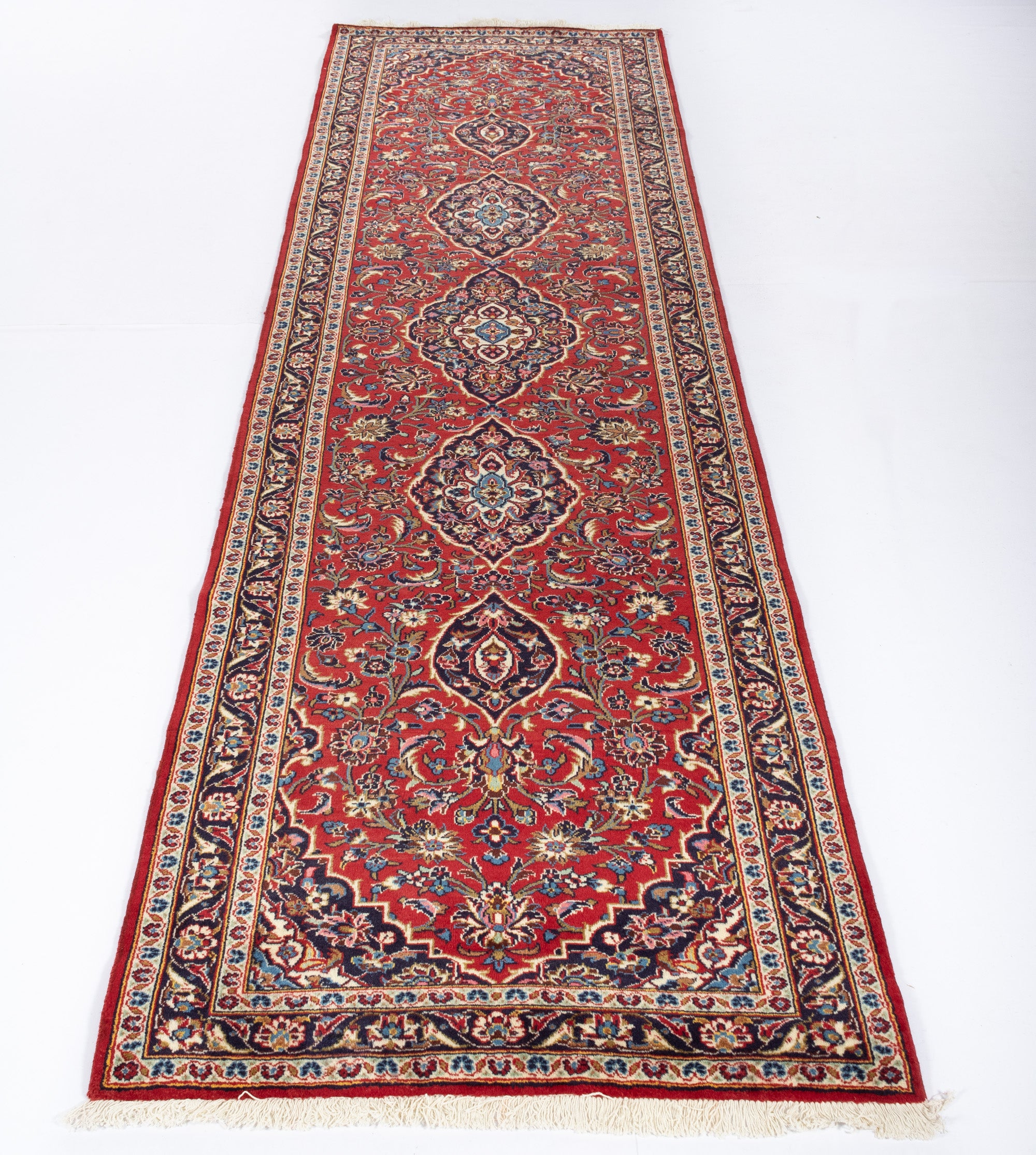New Persian Kashan Rug <br> 3' 10 x 13' 6