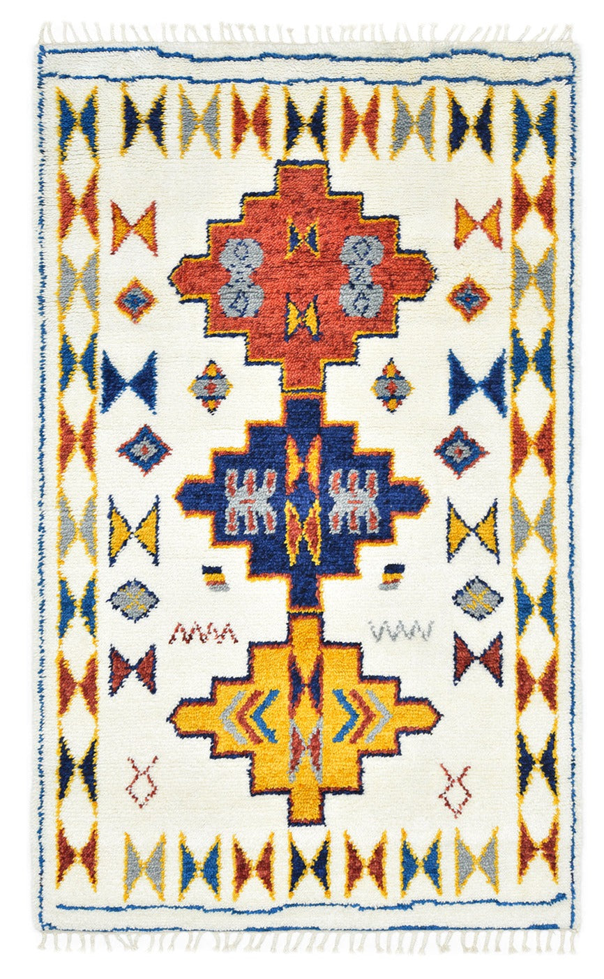 Jackson Hand-Knotted Bohemian Moroccan Area Rug