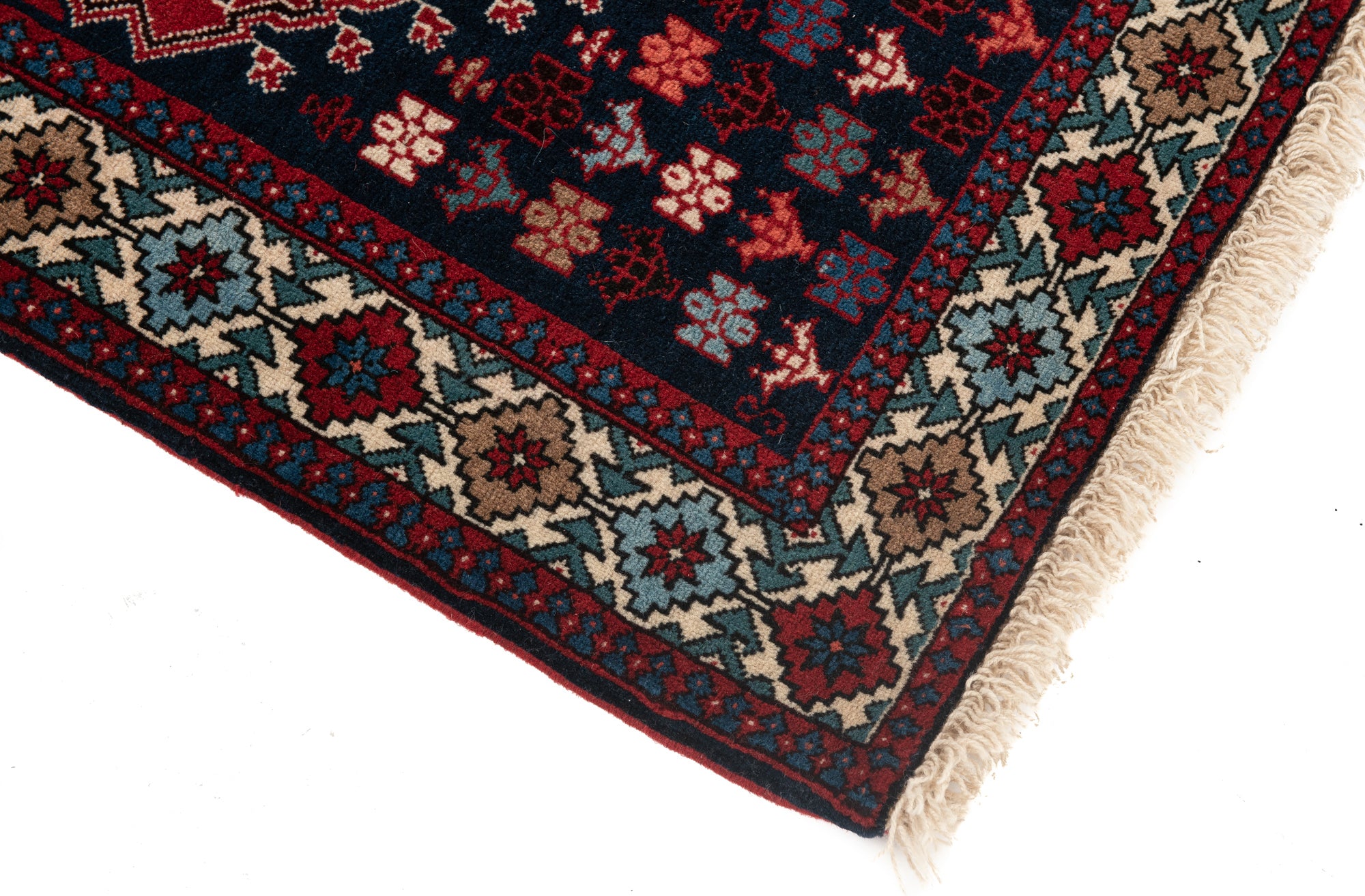 Semi-Antique Persian Yalameh Rug <br> 3'5 x 4'10